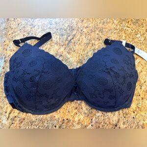 Aerie Navy Katie Full Coverage 38C bra